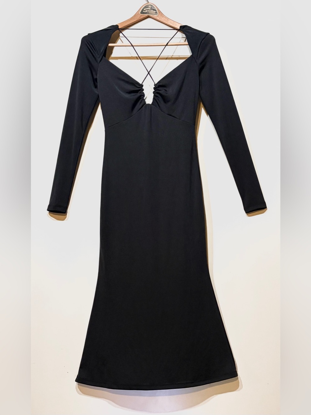 Jason Wu 🖤 - Black Long-Sleeve Twist Front | Open Back Dress